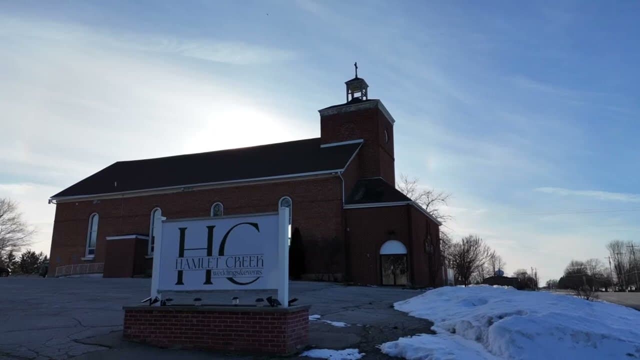Virtual drone tour of the Hamlet Creek Grand Room, Chapel Loft, and grounds